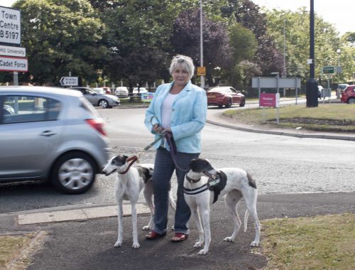 Kate Mitchell by fire station Roundabout