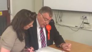 Ian Davis with constituent