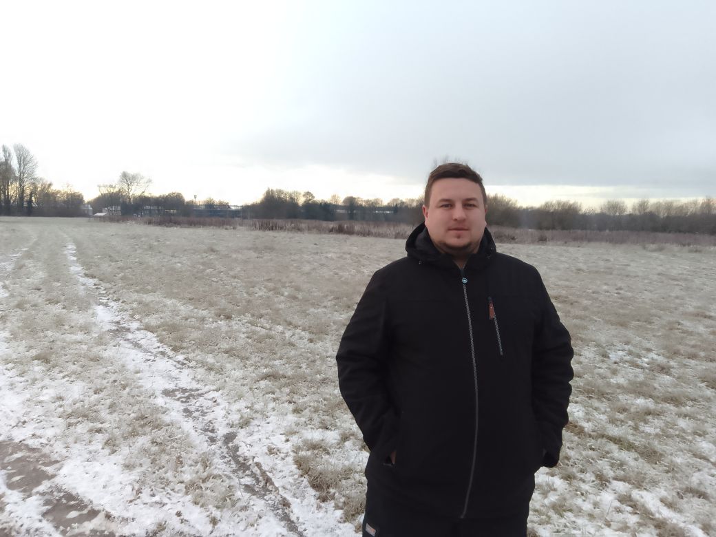 tom marsh pritchard on the Glenburn site