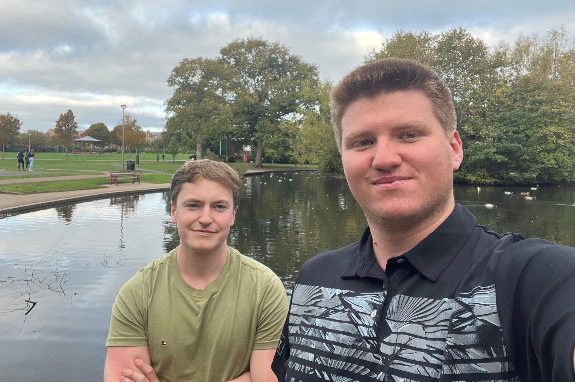 charles berry and michael crompton at Coronation Park